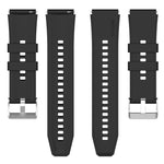 Cinturino in silicone a testa sporgente con fibbia argentata, For Samsung Galaxy Watch Active2 40mm/44mm 20mm, For Samsung Galaxy Watch Active 40mm 20mm