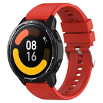 Cinturino in silicone a testa sporgente con fibbia argentata, For Samsung Galaxy Watch Active2 40mm/44mm 20mm, For Samsung Galaxy Watch Active 40mm 20mm