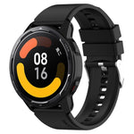 Cinturino in silicone a testa sporgente con fibbia argentata, For Samsung Galaxy Watch 42mm 20mm, For Samsung Galaxy Gear Sport/S2 Classic 20mm