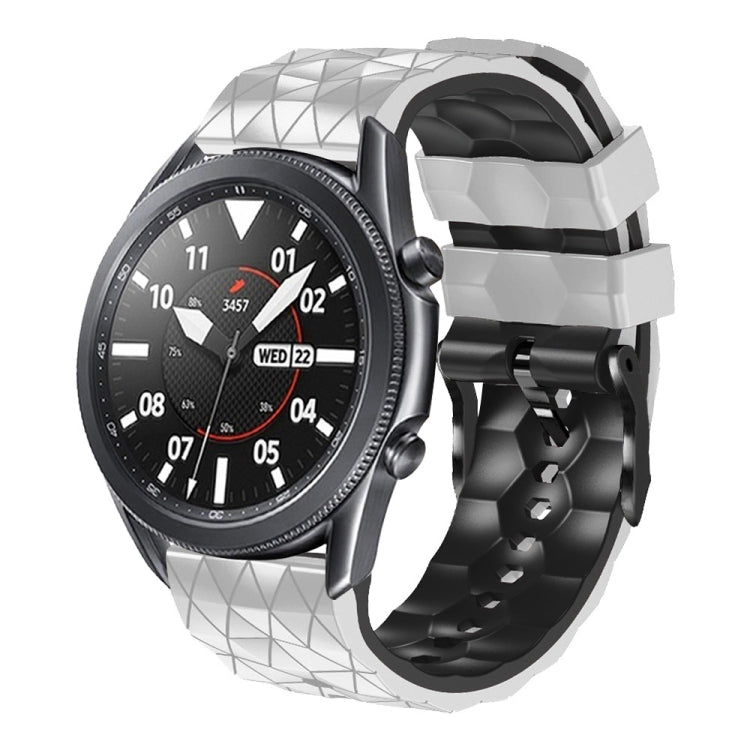 Cinturino in silicone bicolore modello calcio da 22 mm, For Ticwatch Pro 2021