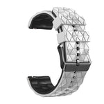 Cinturino in silicone bicolore modello calcio da 22 mm, For Ticwatch Pro 2021