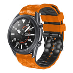Cinturino in silicone bicolore modello calcio da 22 mm, For Ticwatch Pro 2021