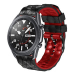 Cinturino in silicone bicolore modello calcio da 22 mm, For Ticwatch Pro 2021