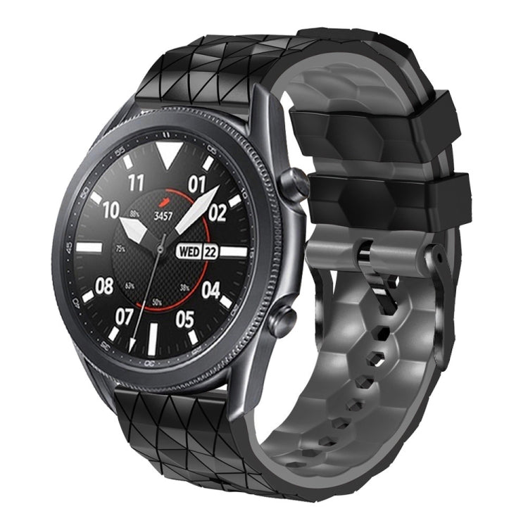 Cinturino in silicone bicolore modello calcio da 22 mm, For Ticwatch Pro 2021