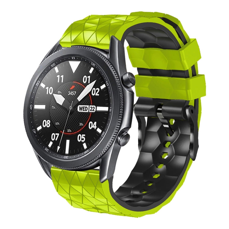 Cinturino in silicone bicolore modello calcio da 22 mm, For Ticwatch Pro 2021