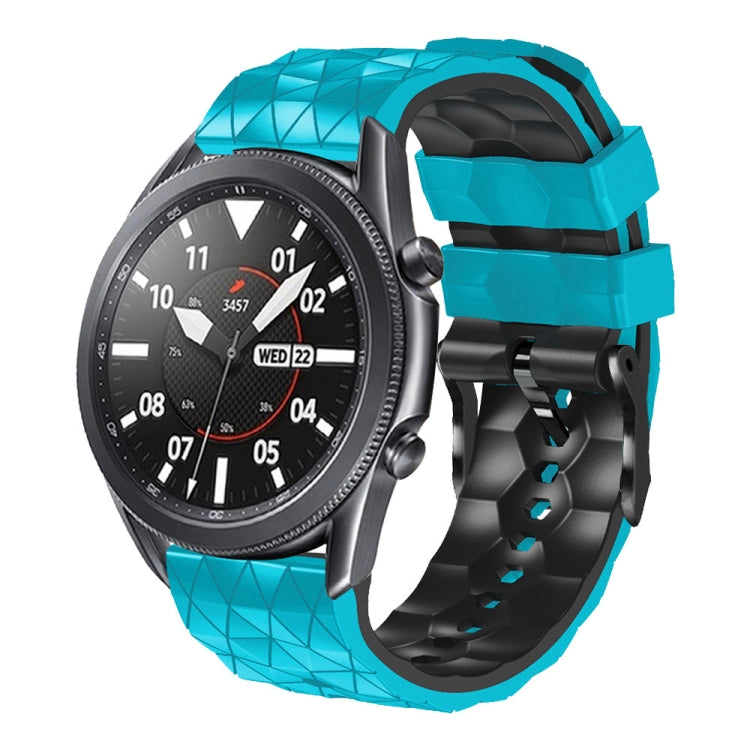 Cinturino in silicone bicolore modello calcio da 22 mm, For Ticwatch Pro 2021