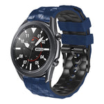 Cinturino in silicone bicolore modello calcio da 22 mm, For Ticwatch Pro 2021