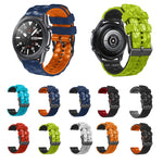 Cinturino in silicone bicolore modello calcio da 22 mm, For Ticwatch Pro 2021
