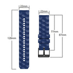 Cinturino in silicone bicolore modello calcio da 22 mm, For Ticwatch Pro 2021