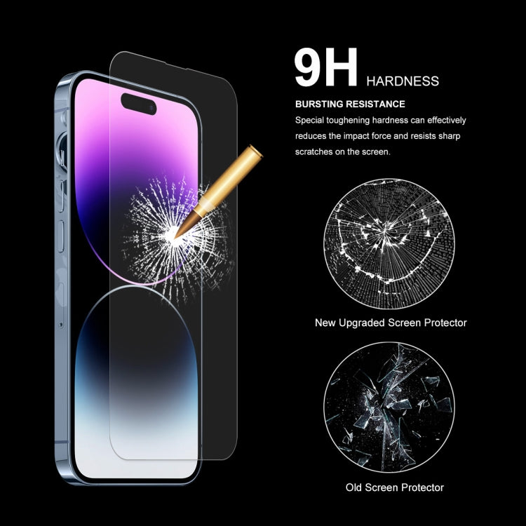 Pellicola in vetro temperato ENKAY 0,26 mm 9H 2,5D per iPhone 14 Pro, For iPhone 14 Pro (1 PC), For iPhone 14 Pro (2 PCS), For iPhone 14 Pro (5 PCS), For iPhone 14 Pro (10 PCS)