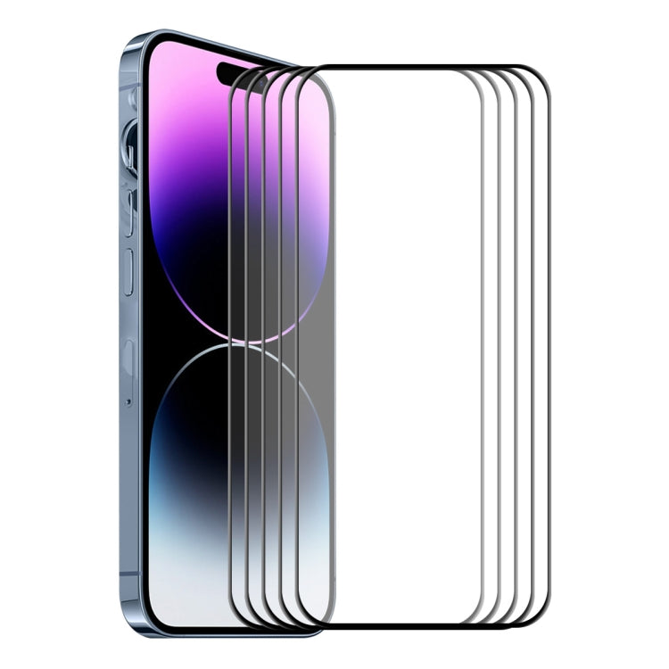 ENKAY Pellicola completa in vetro temperato Full Glue 6D per iPhone 14 Pro, For iPhone 14 Pro (1 PC), For iPhone 14 Pro (2 PCS), For iPhone 14 Pro (5 PCS)