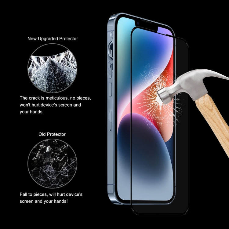 ENKAY Full Glue 0.26mm 9H 2.5D Pellicola completa in vetro temperato per iPhone 14, For iPhone 14 (1 PC), For iPhone 14 (2pcs), For iPhone 14 (5pcs), For iPhone 14 (10pcs)