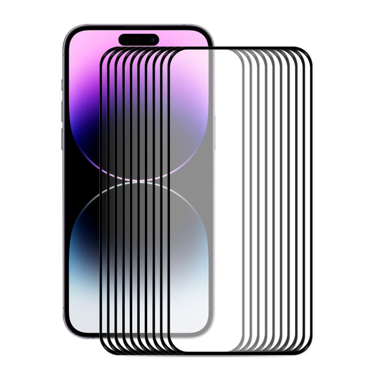 ENKAY Full Glue 0.26mm 9H 2.5D Pellicola completa in vetro temperato per iPhone 14 Pro Max, For iPhone 14 Pro Max (1 PC), For iPhone 14 Pro Max (2 PCS), For iPhone 14 Pro Max (5 PCS), For iPhone 14 Pro Max (10 PCS)
