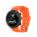 Per Garmin Forerunner 45 / Forerunner 45 S cinturino universale in silicone tinta unita twill, White, Orange, Black, Teal, Pink, Grey, Claret, Blue, Purple