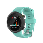 Per Garmin Forerunner 45 / Forerunner 45 S cinturino universale in silicone tinta unita twill, White, Orange, Black, Teal, Pink, Grey, Claret, Blue, Purple