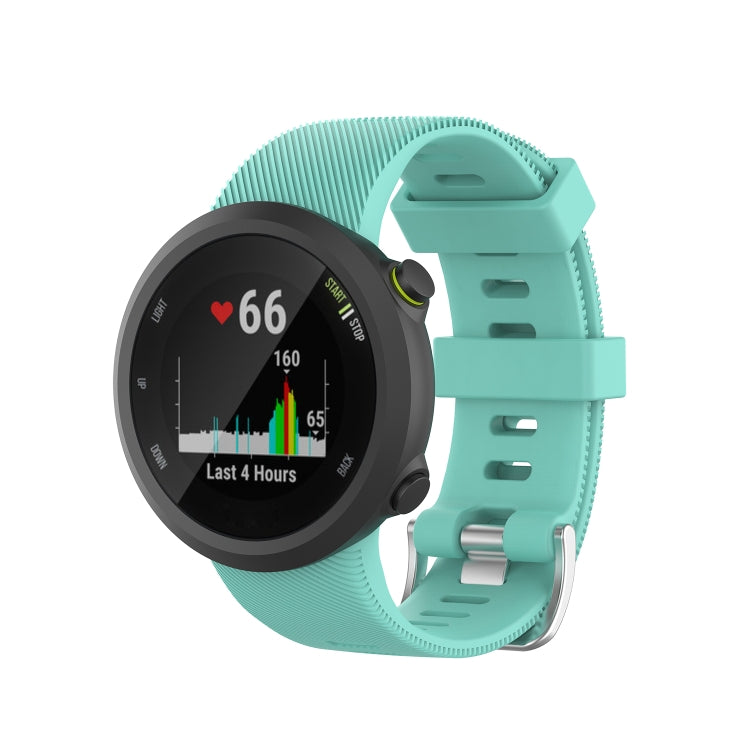 Per Garmin Forerunner 45 / Forerunner 45 S cinturino universale in silicone tinta unita twill, White, Orange, Black, Teal, Pink, Grey, Claret, Blue, Purple