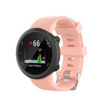 Per Garmin Forerunner 45 / Forerunner 45 S cinturino universale in silicone tinta unita twill, White, Orange, Black, Teal, Pink, Grey, Claret, Blue, Purple