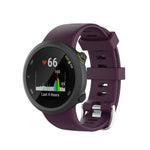 Per Garmin Forerunner 45 / Forerunner 45 S cinturino universale in silicone tinta unita twill, White, Orange, Black, Teal, Pink, Grey, Claret, Blue, Purple