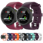 Per Garmin Forerunner 45 / Forerunner 45 S cinturino universale in silicone tinta unita twill, White, Orange, Black, Teal, Pink, Grey, Claret, Blue, Purple