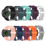 Per Garmin Forerunner 45 / Forerunner 45 S cinturino universale in silicone tinta unita twill, White, Orange, Black, Teal, Pink, Grey, Claret, Blue, Purple