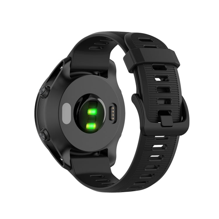 Per cinturino in silicone monocromatico Garmin Forerunner945 / fenix5 Plus / Approach S60, Black, White, Orange, Pink, Red, Lake Blue, Grey, Blue, Lime, Purple, midnight blue