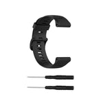 Per cinturino in silicone monocromatico Garmin Forerunner945 / fenix5 Plus / Approach S60, Black, White, Orange, Pink, Red, Lake Blue, Grey, Blue, Lime, Purple, midnight blue