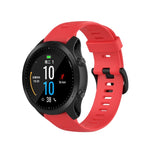 Per cinturino in silicone monocromatico Garmin Forerunner945 / fenix5 Plus / Approach S60, Black, White, Orange, Pink, Red, Lake Blue, Grey, Blue, Lime, Purple, midnight blue
