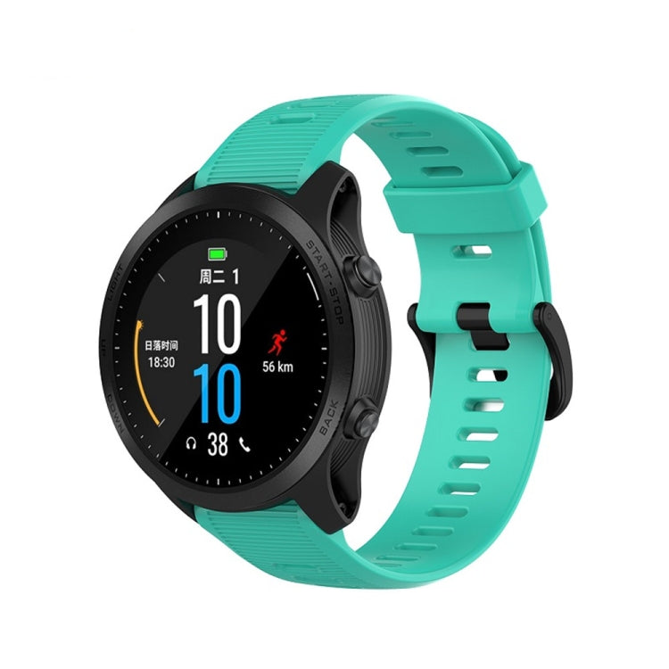 Per cinturino in silicone monocromatico Garmin Forerunner945 / fenix5 Plus / Approach S60, Black, White, Orange, Pink, Red, Lake Blue, Grey, Blue, Lime, Purple, midnight blue