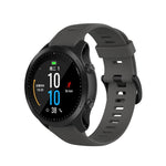 Per cinturino in silicone monocromatico Garmin Forerunner945 / fenix5 Plus / Approach S60, Black, White, Orange, Pink, Red, Lake Blue, Grey, Blue, Lime, Purple, midnight blue