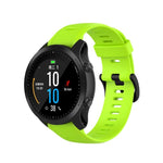 Per cinturino in silicone monocromatico Garmin Forerunner945 / fenix5 Plus / Approach S60, Black, White, Orange, Pink, Red, Lake Blue, Grey, Blue, Lime, Purple, midnight blue