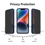 ENKAY Pellicola in vetro temperato anti-peeping da 28 gradi per iPhone 14, For iPhone 17e / 16e / 14 / 13 / 13 Pro (1 PC), For iPhone 17e / 16e / 14 / 13 / 13 Pro (2pcs), For iPhone 16e / 14 / 13 / 13 Pro (5pcs)