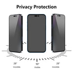 ENKAY Pellicola in vetro temperato anti-sbirciatina da 28 gradi per iPhone 14 Pro Max, For iPhone 14 Pro Max (1 PC), For iPhone 14 Pro Max (2 PCS), For iPhone 14 Pro Max (5 PCS)