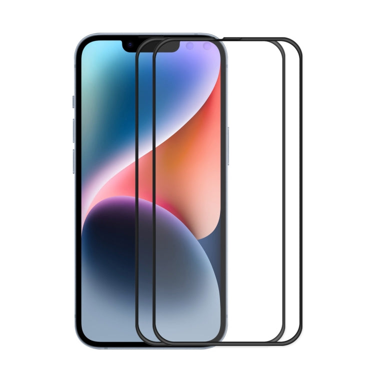 ENKAY Pellicola completa anticaduta in vetro temperato a colla piena per iPhone 14 max, For iPhone 14 Plus(1 PC), For iPhone 14 Plus(2 PCS), For iPhone 14 Plus(5 PCS)