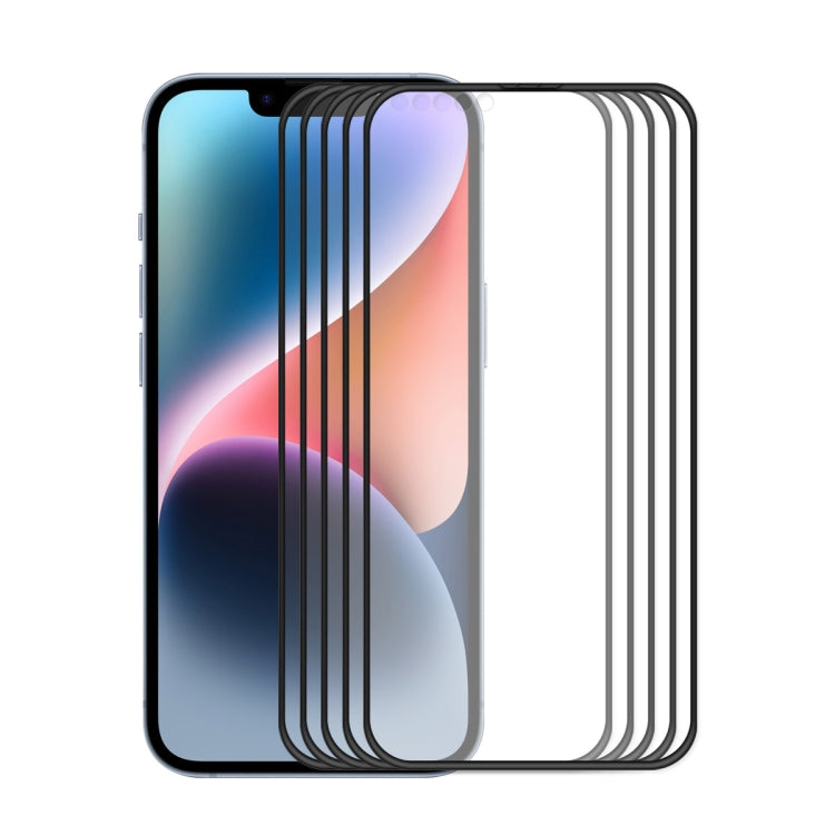 ENKAY Pellicola completa anticaduta in vetro temperato a colla piena per iPhone 14 max, For iPhone 14 Plus(1 PC), For iPhone 14 Plus(2 PCS), For iPhone 14 Plus(5 PCS)