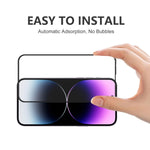 ENKAY Pellicola completa anticaduta in vetro temperato Full Glue per iPhone 14 Pro Max, For iPhone 14 Pro Max (1 PC), For iPhone 14 Pro Max (2 PCS), For iPhone 14 Pro Max (5 PCS)