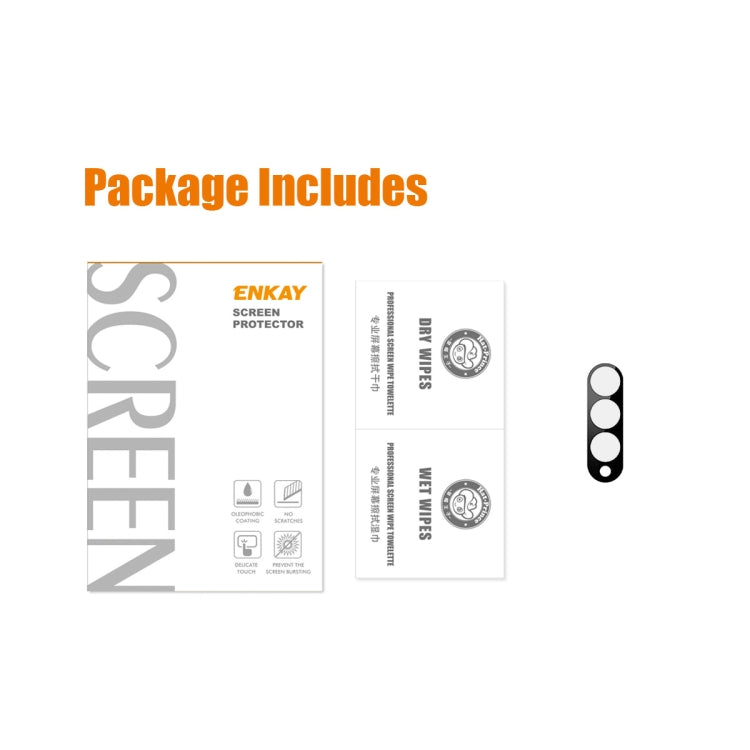 Per Samsung Galaxy Z Fold4 5G ENKAY Hat-Prince 9H Pellicola in vetro temperato con lente posteriore, 1 PCS, 2 PCS
