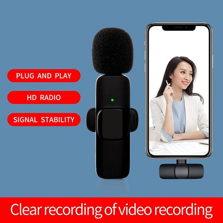 Microfono lavalier wireless K9 per iPhone e iPad
