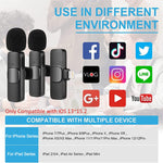 Mini microfono lavalier wireless per iPhone e iPad iOS 13-15.2