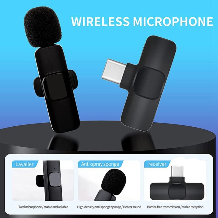 Microfoni da bavero wireless per dispositivi Android di tipo C - Microfono lavalier, adatto per YouTube |Facebook |Diretta streaming |Video intervista |Tic toc