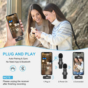 Microfono lavalier Android Type-C K9 con clip
