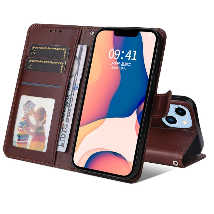 Custodia per cellulare in pelle JSM Calf Texture per iPhone 14 Max, For iPhone 14 Plus