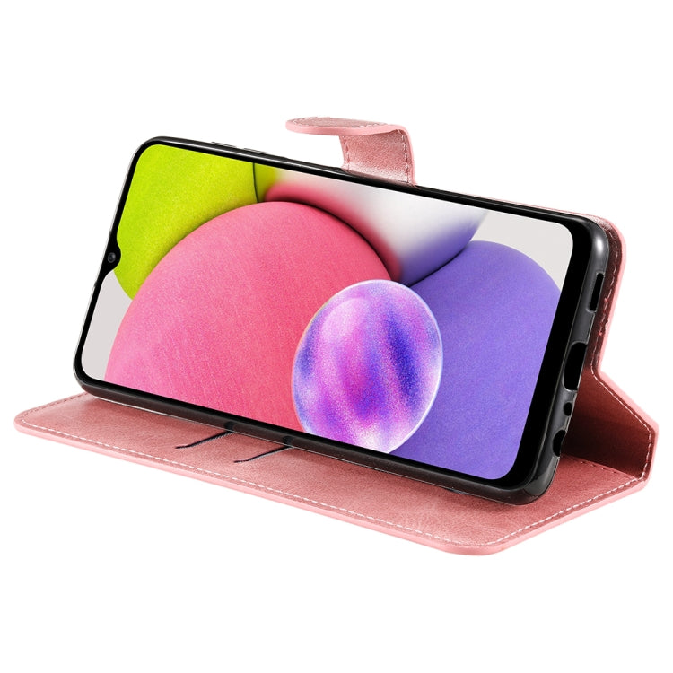Per Samsung Galaxy A03s 165,8 mm versione USA JUNSUNMAY Custodia per telefono in pelle con texture di vitello, For Samsung Galaxy A03s 165.8mm US Version