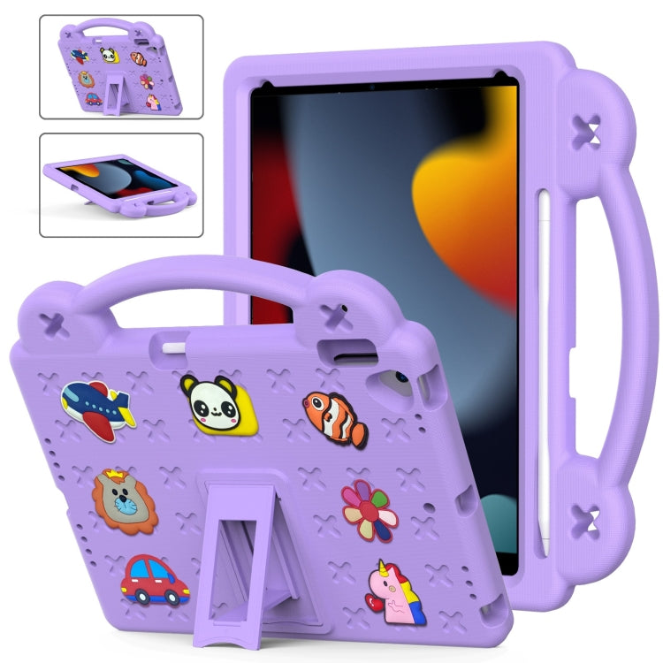Custodia per tablet antiurto EVA per bambini con cavalletto, For iPad 10.2 2021 / 2020 / 2019, For iPad Air 2019 10.5 / Pro 10.5 2017
