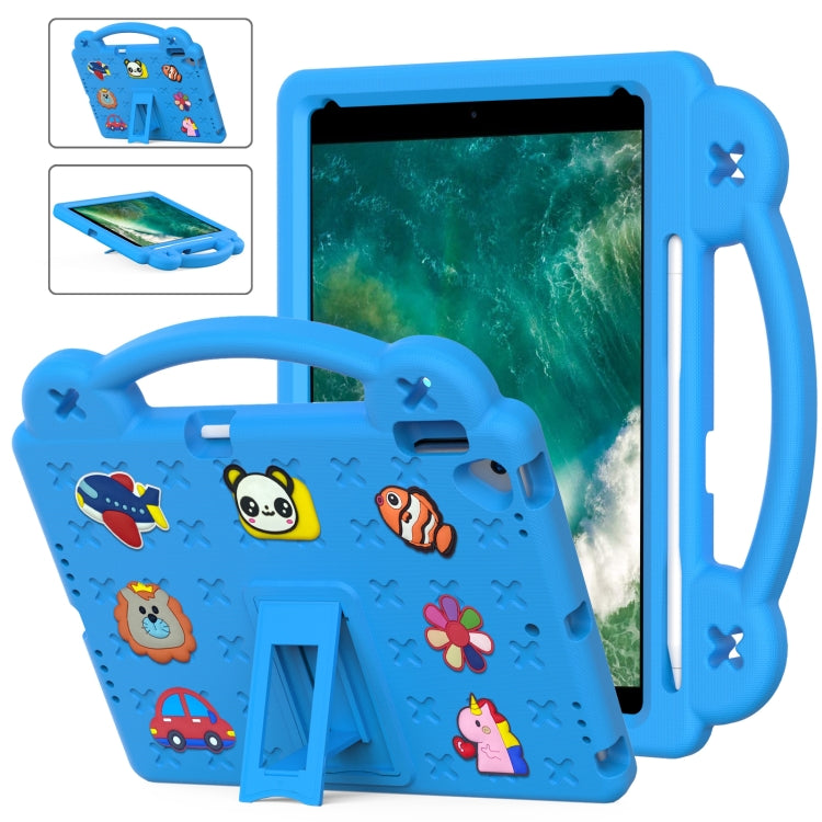 Custodia per tablet antiurto EVA per bambini con cavalletto, For iPad 10.2 2021 / 2020 / 2019, For iPad Air 2019 10.5 / Pro 10.5 2017