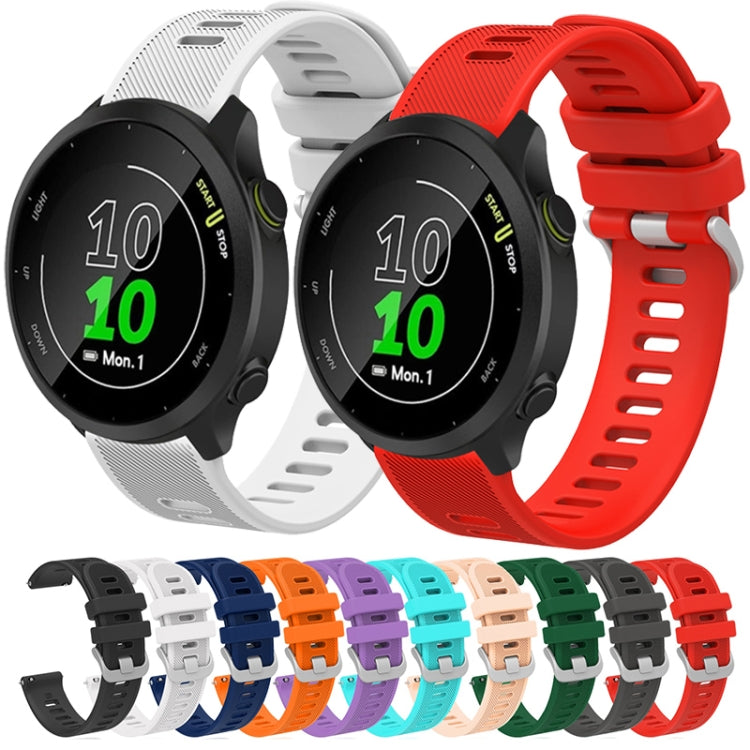 Cinturino per orologio in twill di silicone da 20 mm, For Garmin Vivomove HR Sport, For Garmin Vivoactive 3
