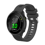 Cinturino per orologio in twill di silicone da 20 mm, For Garmin Vivoactive3 Music, For Garmin Forerunner 245