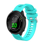 Cinturino per orologio in twill di silicone da 20 mm, For Garmin Vivoactive3 Music, For Garmin Forerunner 245