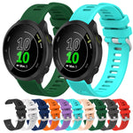 Cinturino per orologio in twill di silicone da 20 mm, For Garmin Forerunner 245 Music, For Garmin Forerunner 645