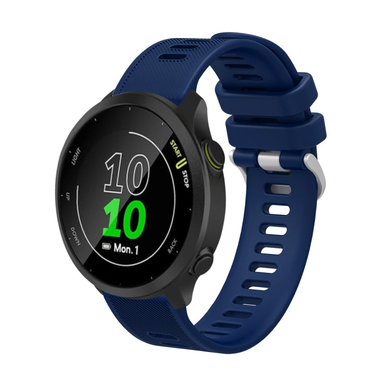 Cinturino per orologio in twill di silicone da 20 mm, For Garmin Forerunner 245 Music, For Garmin Forerunner 645