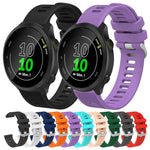 Cinturino per orologio in twill di silicone da 20 mm, For Garmin Forerunner 645 Music